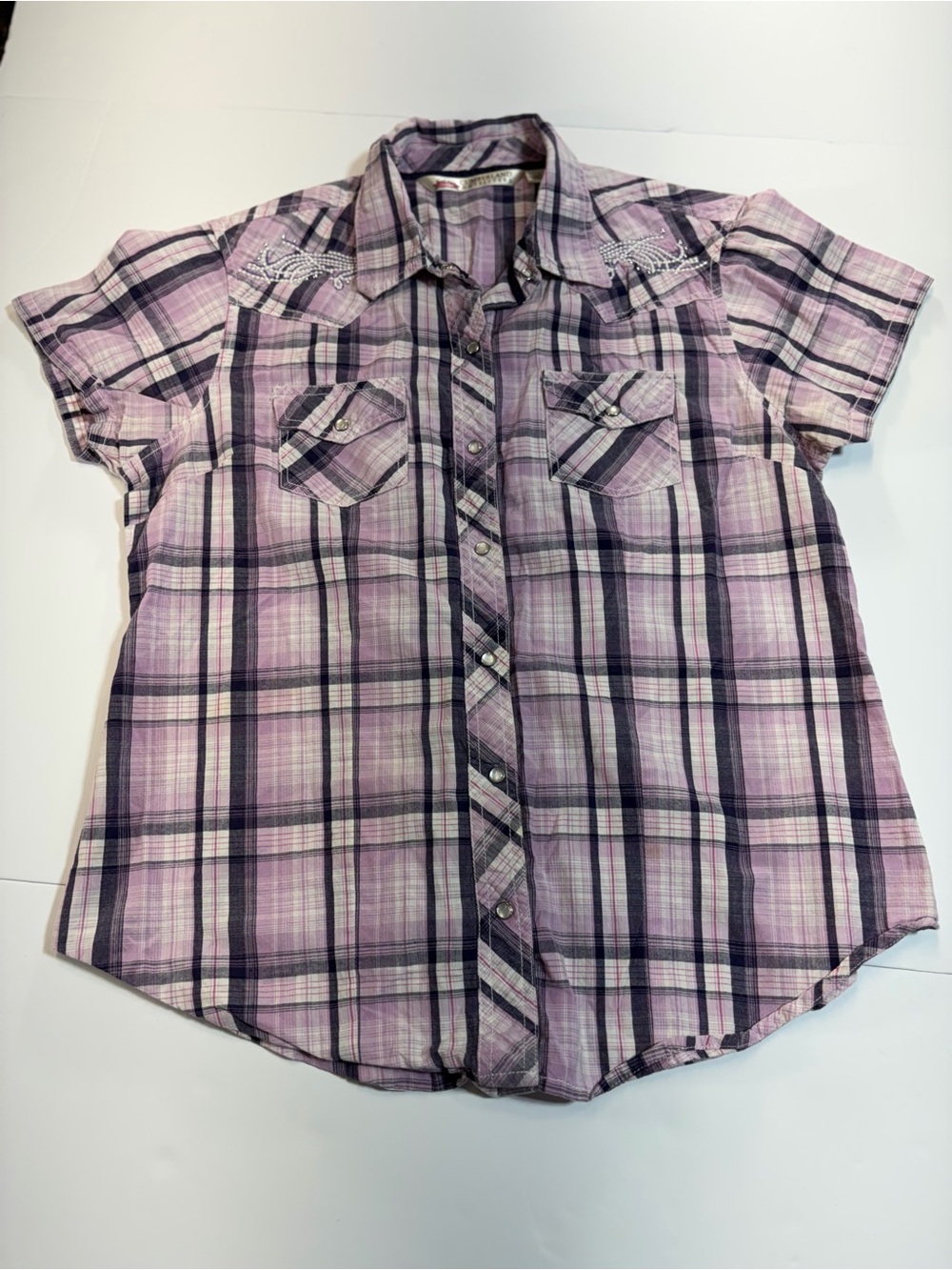 Cumberland Outfitters Embroidered Western Shirt L